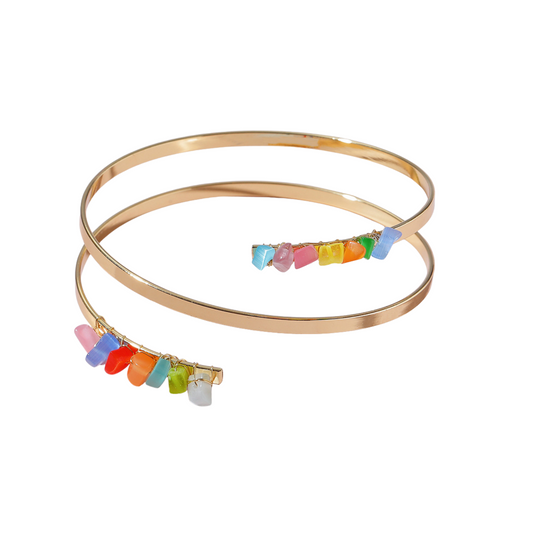 Simple Opal Metal Bracelet Armband